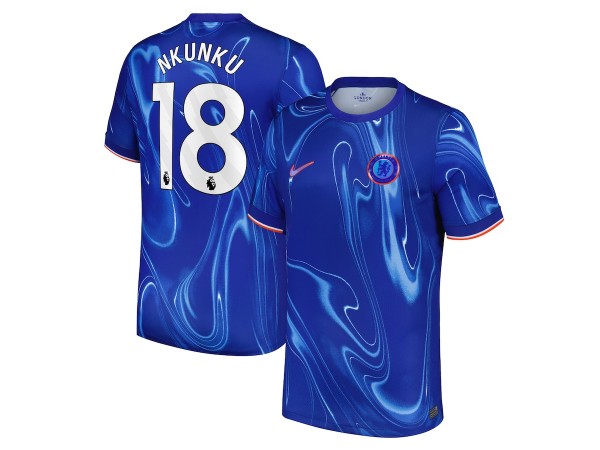 Chelsea #18 Nkunku Blue 2024/25 Home Soccer Jersey