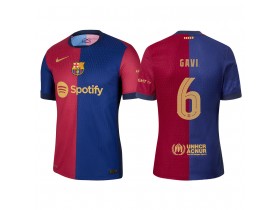 Barcelona #6 Gavi Home 2024/25 Jersey