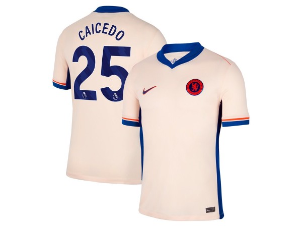 Chelsea #25 Caicedo 2024/25 Away Soccer Jersey