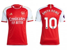 Arsenal #10 SMITH ROWE Red Home 2023/24 Soccer Jersey