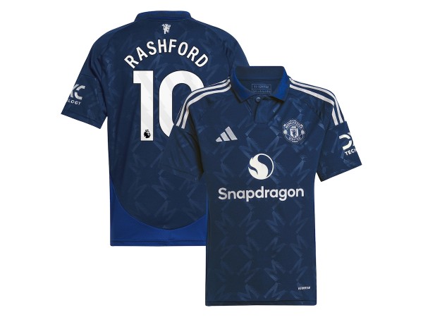 Manchester United #10 Rashford Navy 2024/25 Away Soccer Jersey