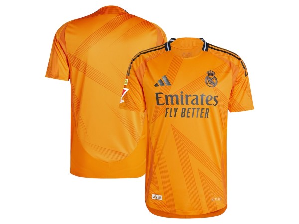 Real Madrid Blank Orange Away 2024/25 Soccer Jersey