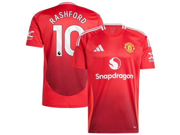 Manchester United #10 Rashford Home 2024/25 Soccer Jersey