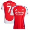 Arsenal #7 Saka Red Home 2024/25 Soccer Jersey