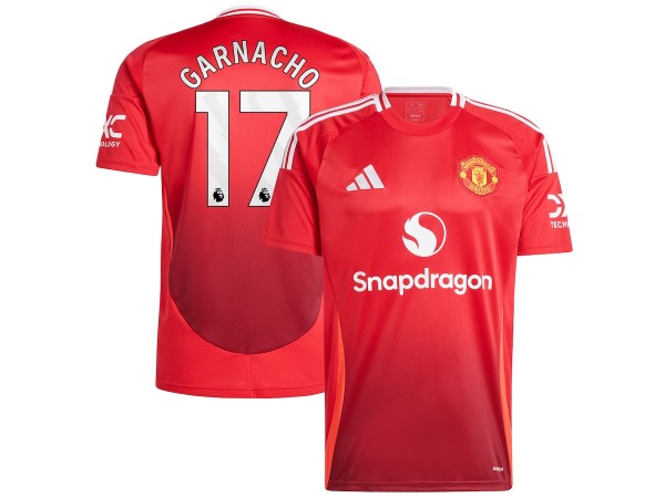 Manchester United #17 Alejandro Garnacho Home 2024/25 Soccer Jersey