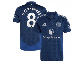 Manchester United #8 B.Fernandes Navy 2024/25 Away Jersey