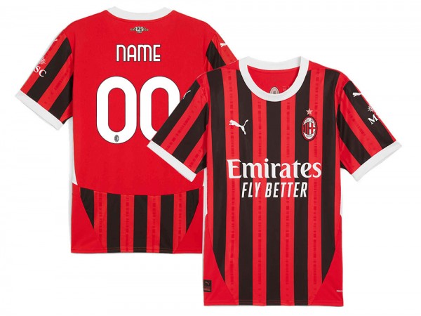 Ac Milan Home 2024/25 Soccer Custom Jersey