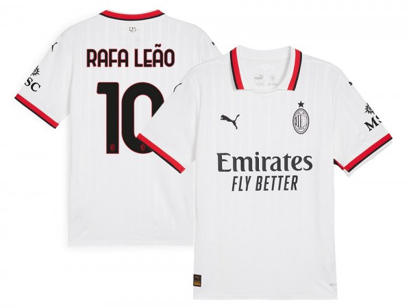 AC Milan #10 RAFA LEÃO White Away 2024/25 Soccer Jersey