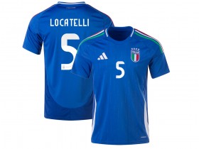 Italy #5 LOCATELLI 2024 Home Jersey - Blue