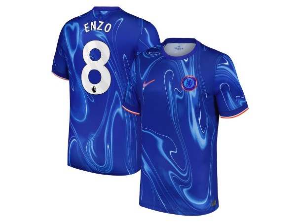 Chelsea #8 Enzo Blue 2024/25 Home Soccer Jersey