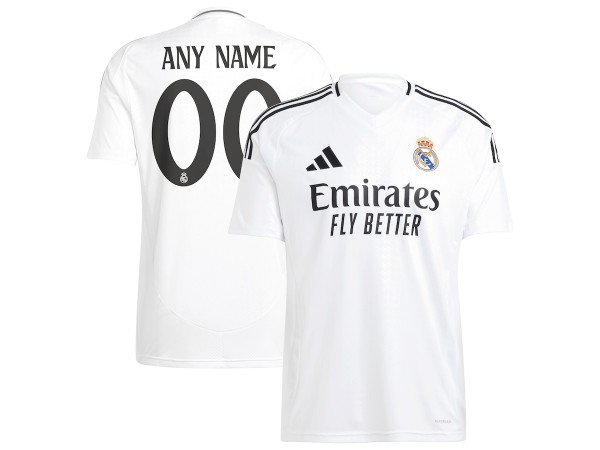 Real Madrid White Home 2024/25 Soccer Custom Jersey