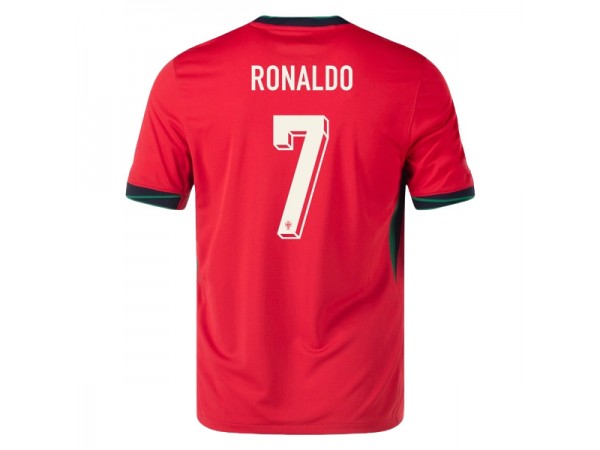 Portugal National Team #7 Cristiano Ronaldo 24/25 Home Jersey - Red